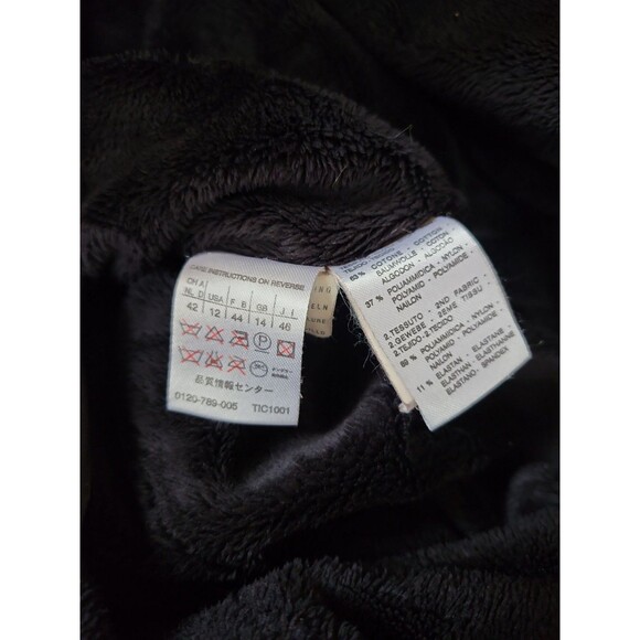 Max Mara Sportmax Code Womens 12 Black Calf Length Utility Hooded Trench Coat - Picture 12 of 12